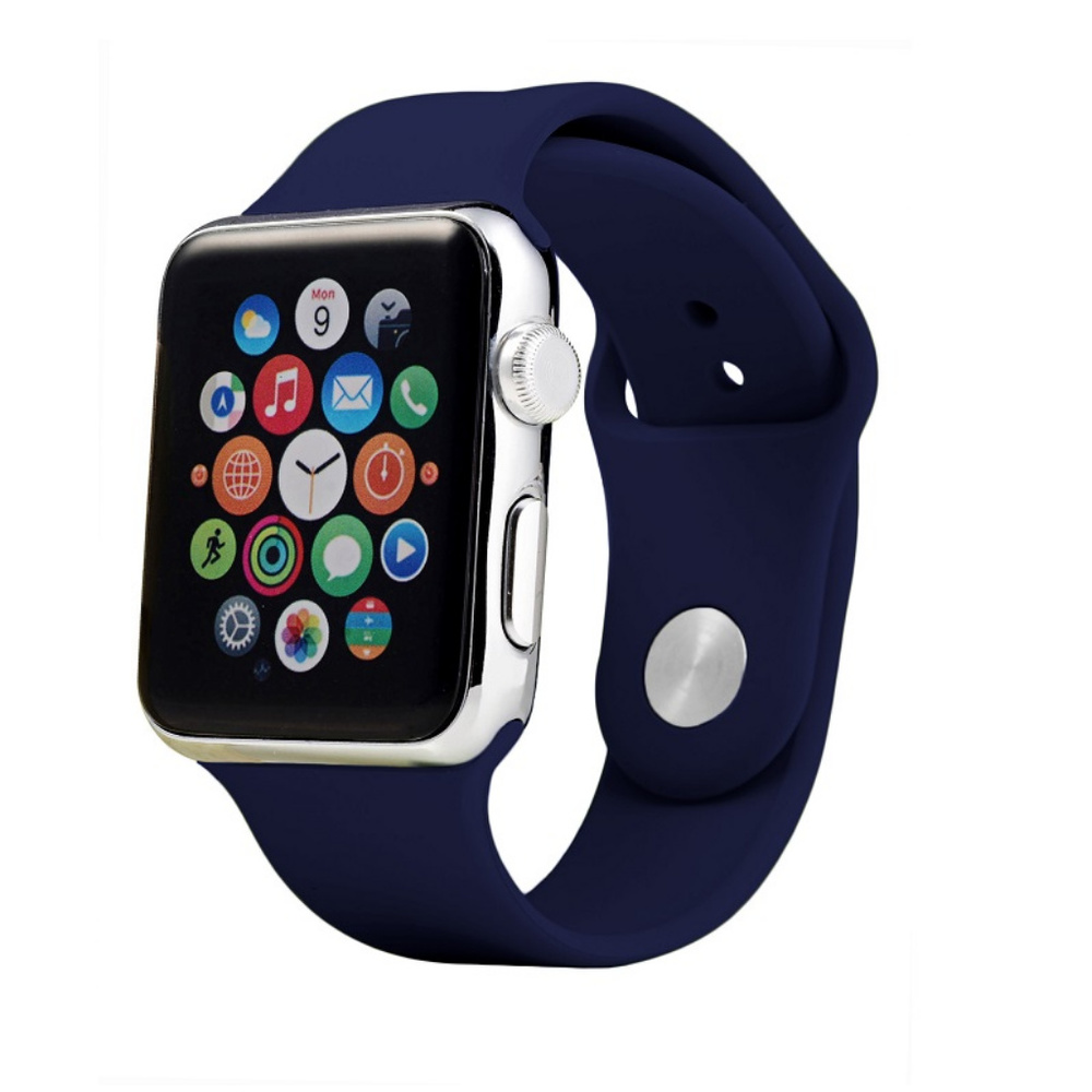 New Apple Watch Silicone Band Navy